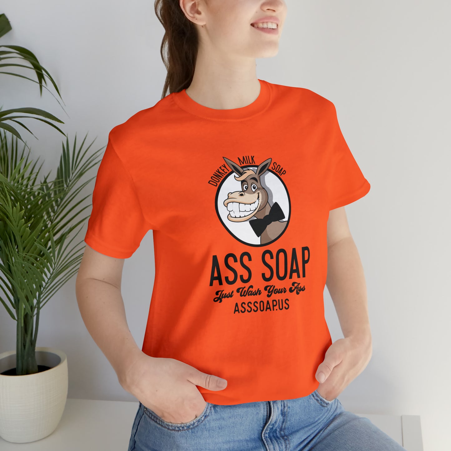 Unisex Jersey Short Sleeve Tee Shirt Ass Soap